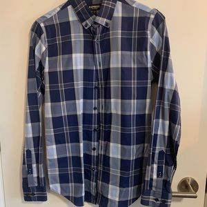 XS slim Express performance shirt in dark blue